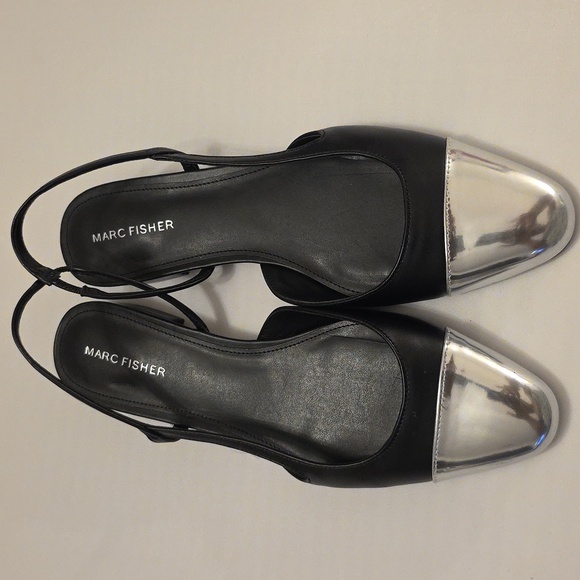 BRAND NEW MARC FISHER DELA CLOSED TOE SLINGBACK DRESS FLATS - Picture 1 of 16